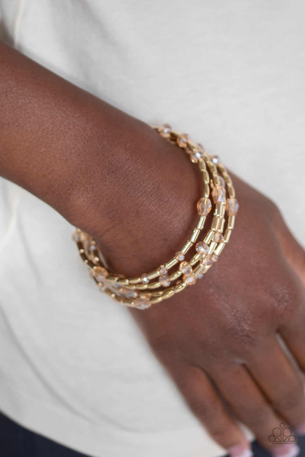 Paparazzi Regal Remix - Gold Bracelet - Pusher P