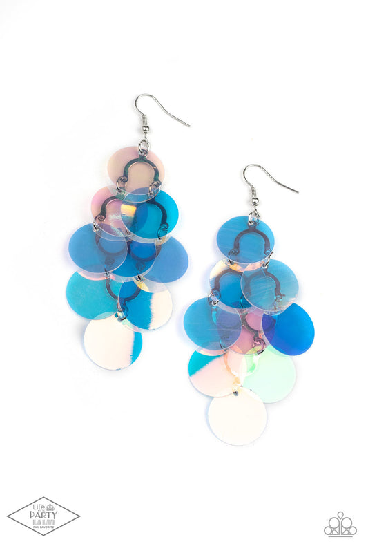 Paparazzi Mermaid Shimmer - Multi Iridescent Earrings