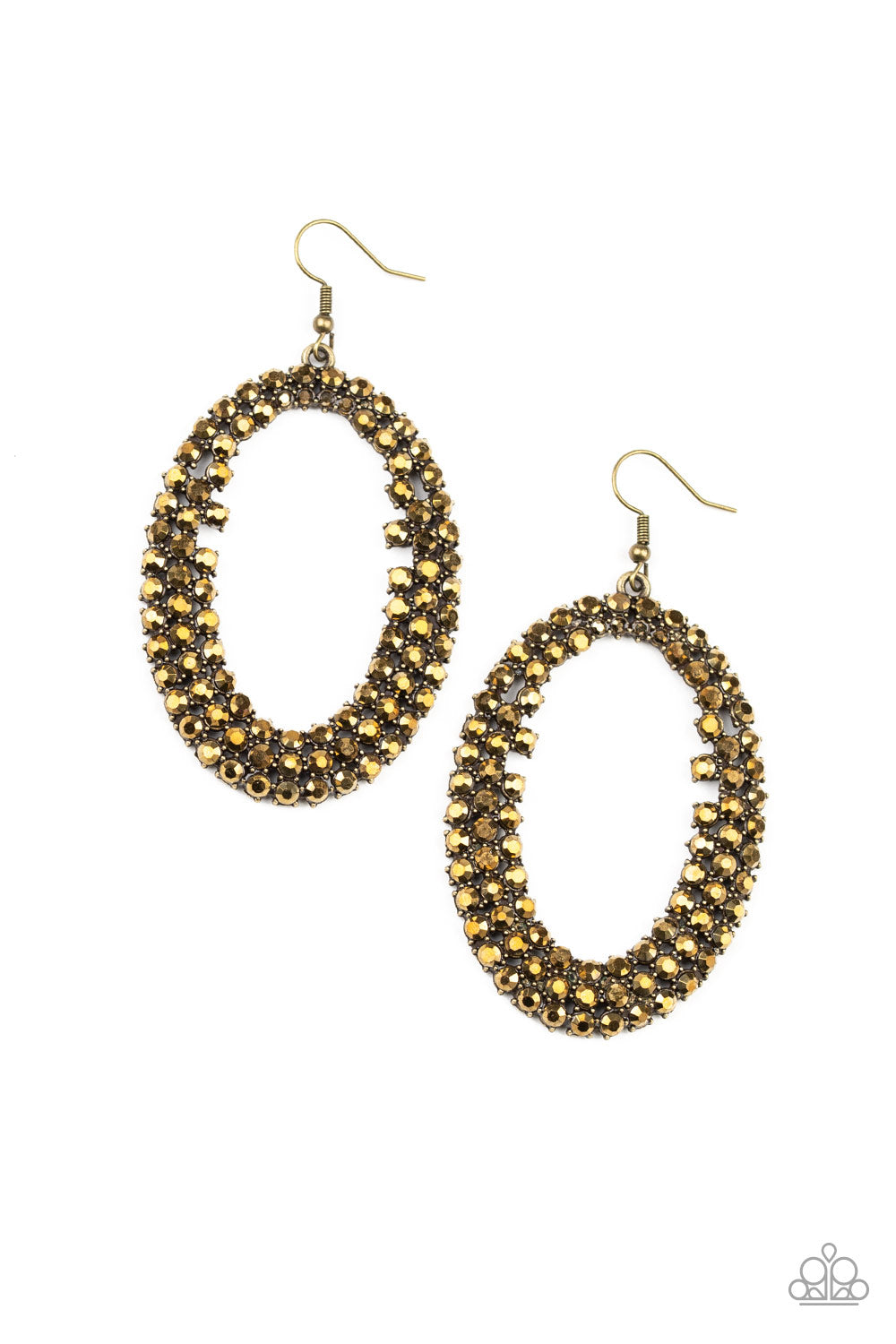 Paparazzi Radical Razzle - Brass Earrings - Pusher P