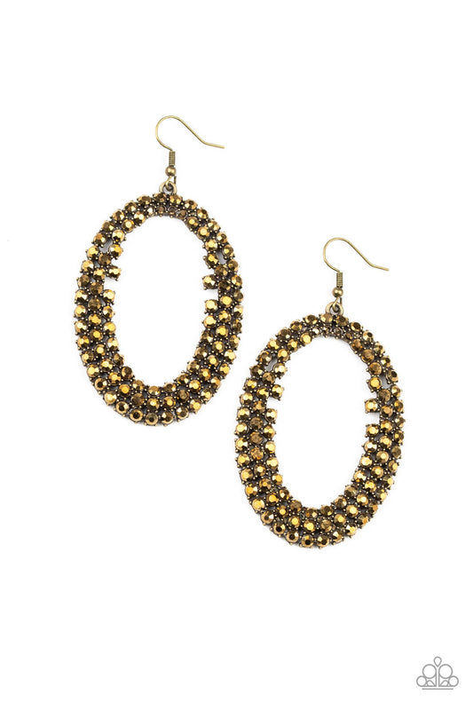 Paparazzi Radical Razzle - Brass Earrings - Pusher P