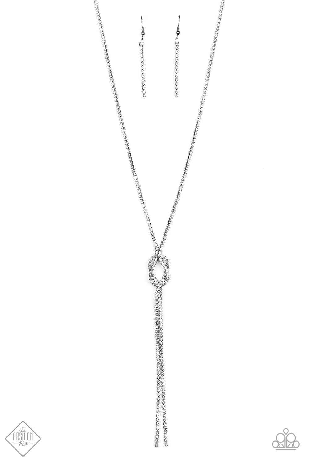 Paparazzi Knockout Knot - Black Necklace - Pusher P