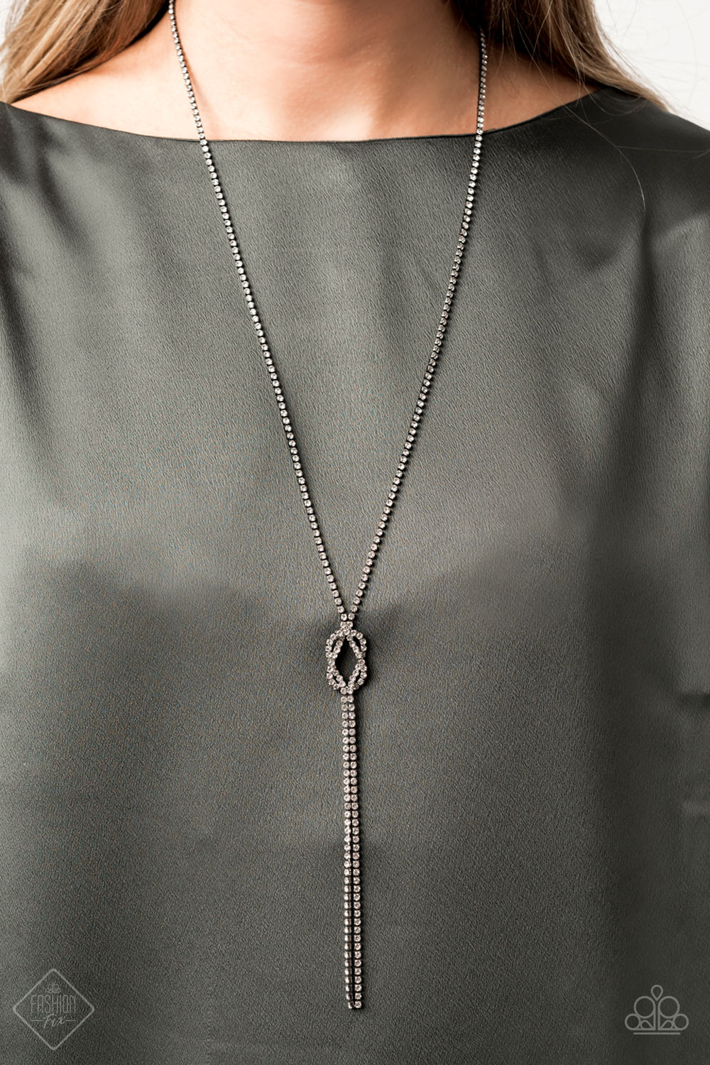 Paparazzi Knockout Knot - Black Necklace - Pusher P