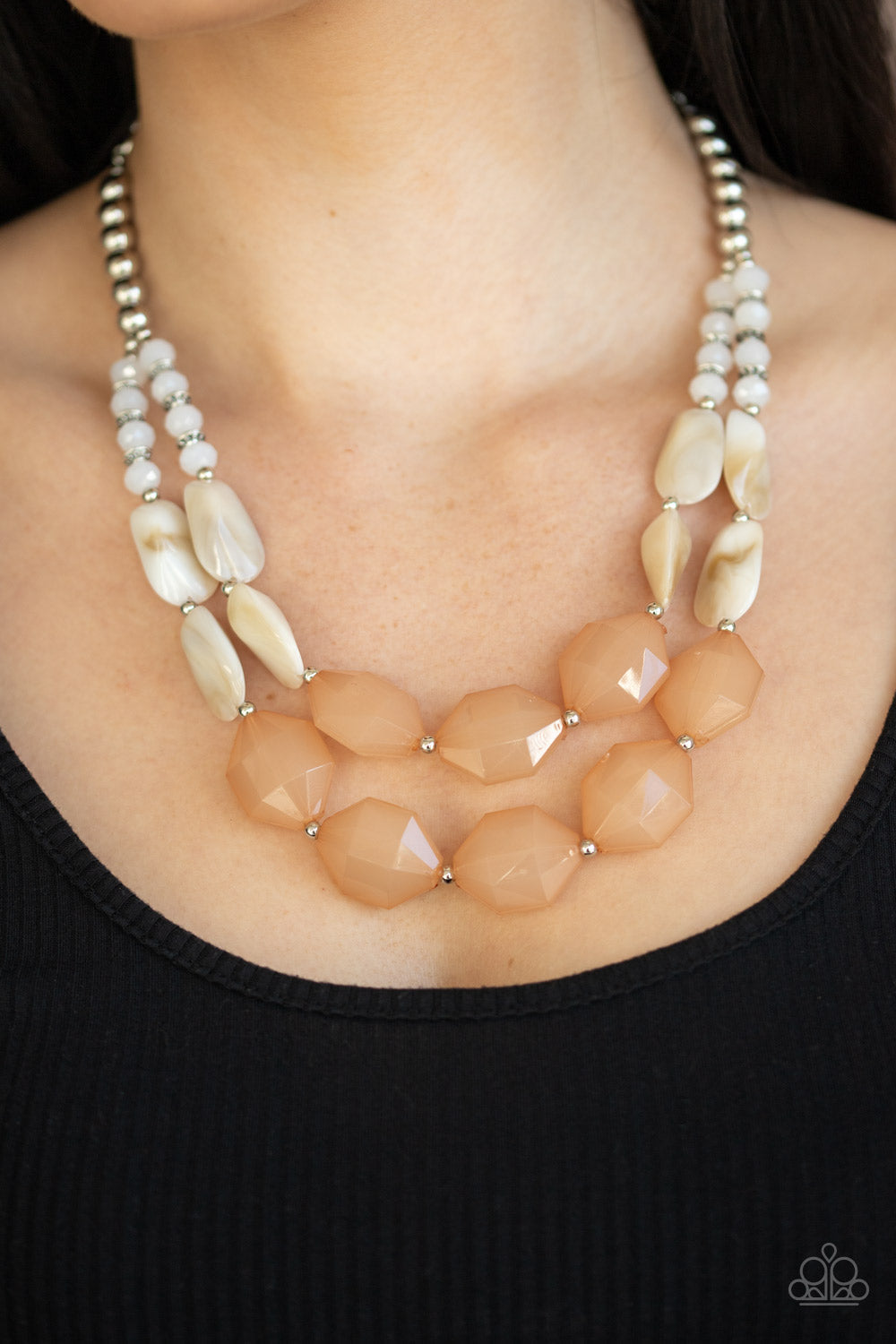 Paparazzi Seacoast Sunset - Brown Necklace - Pusher P