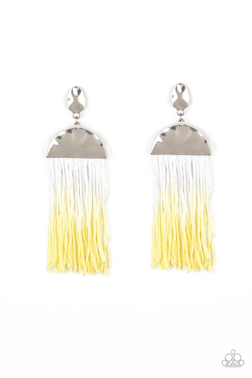 Paparazzi Rope Them In - Yellow Tassel Earrings - Pusher P