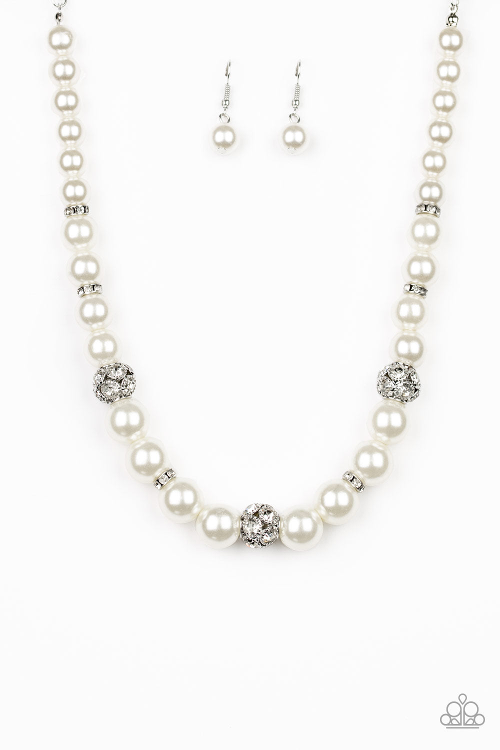 Paparazzi Rich Girl Refinement - White Pearl Necklace - Pusher P