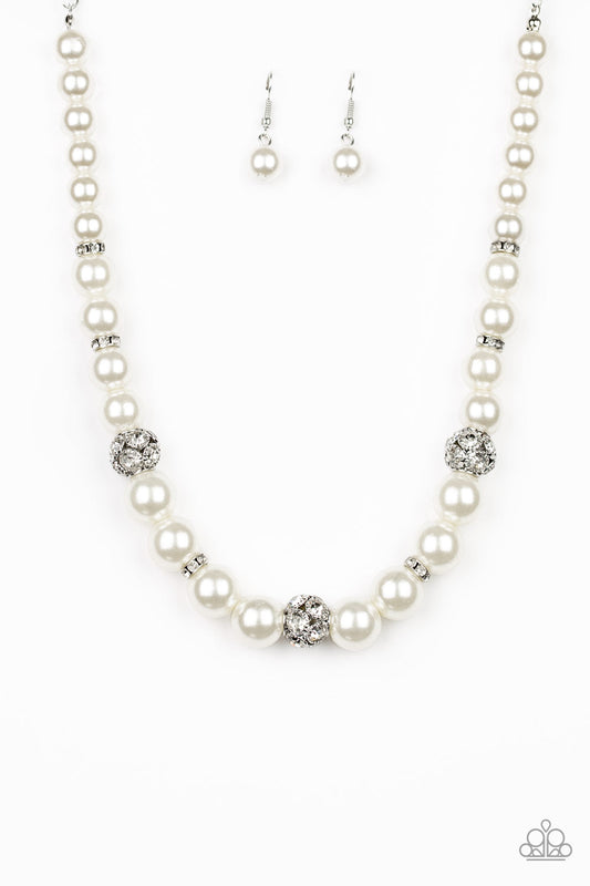 Paparazzi Rich Girl Refinement - White Pearl Necklace - Pusher P