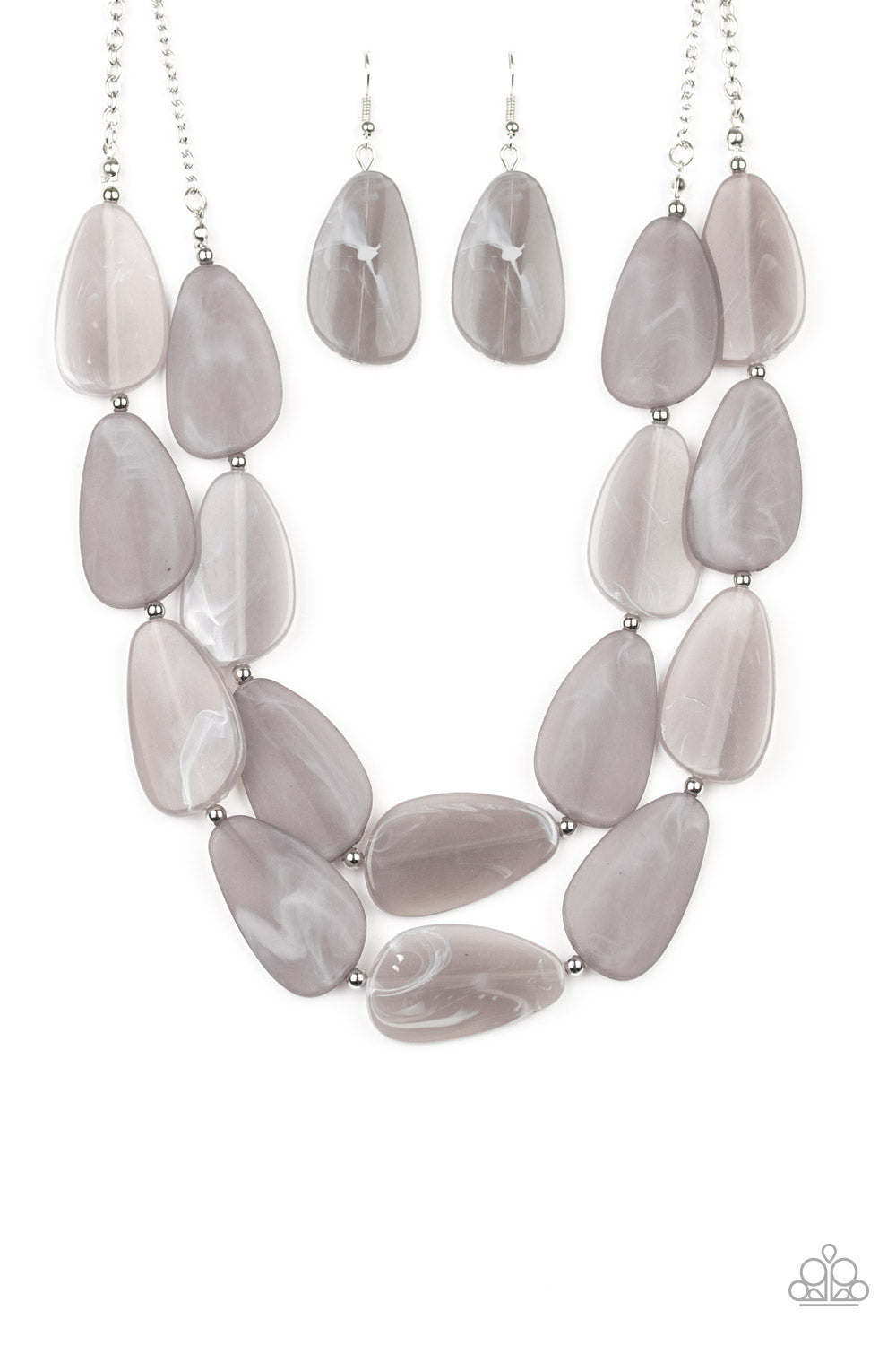Paparazzi Colorfully Calming - Silver Necklace - Pusher P