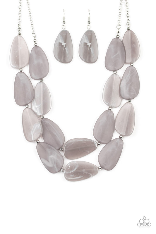 Paparazzi Colorfully Calming - Silver Necklace