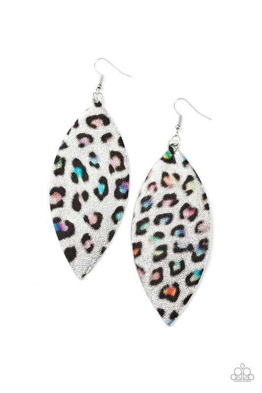 Paparazzi Once a CHEETAH, Always a CHEETAH - Multi Leather Earrings - Pusher P