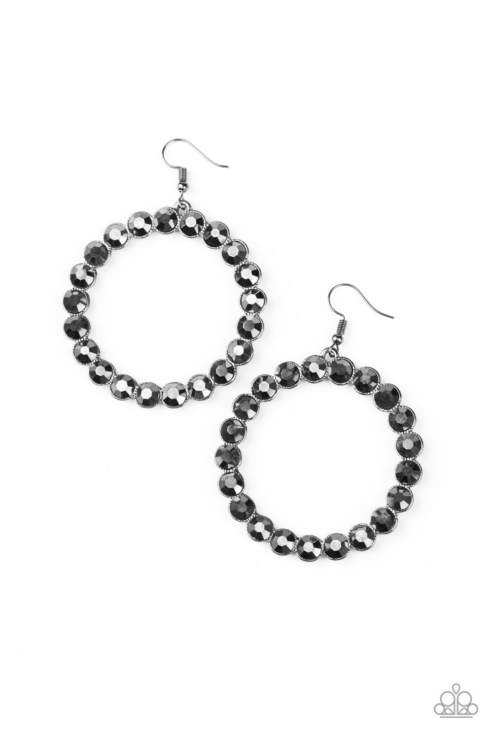 Paparazzi Welcome to the GLAM-boree - Black Earrings - Pusher P