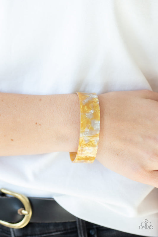 Paparazzi Glaze Daze - Yellow - Pusher P