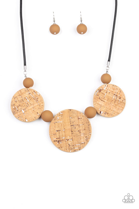 Paparazzi Pop The Cork - White Necklace - Pusher P