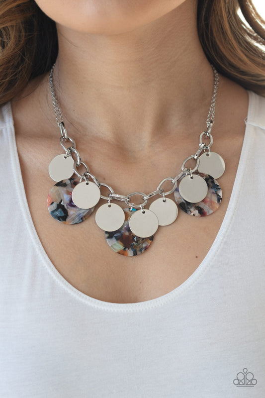 Paparazzi Confetti Confection - Multi Acrylic Necklace - Pusher P