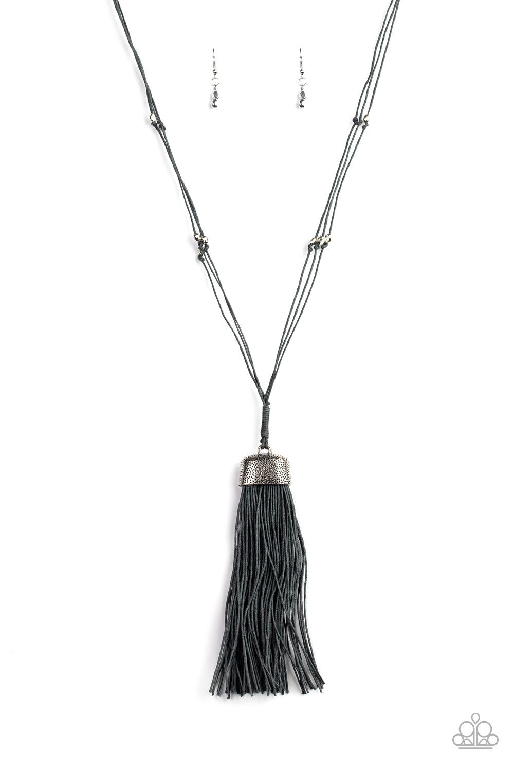 Paparazzi Brush It Off - Silver Tassel Necklace - Pusher P