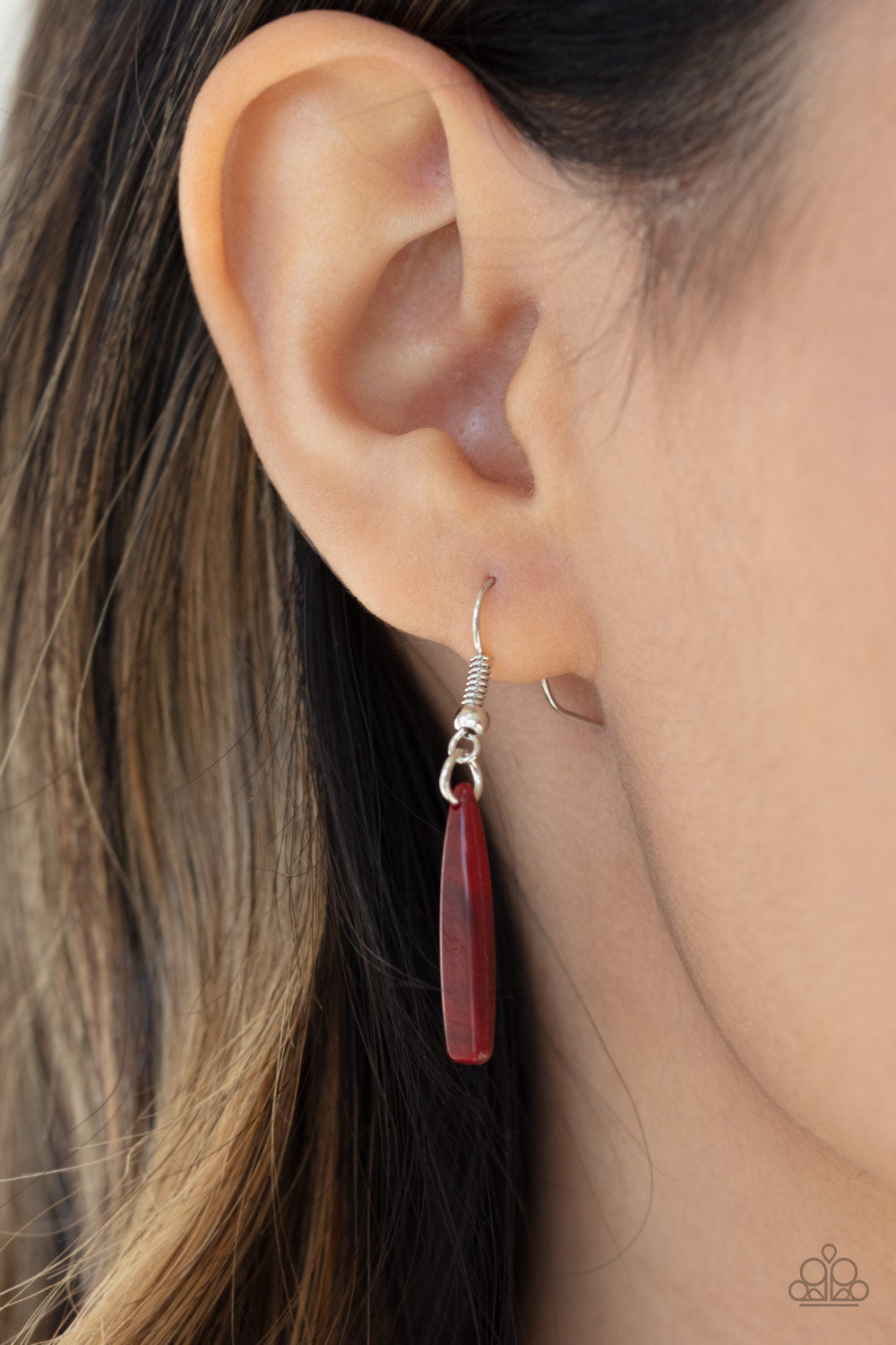 Paparazzi Out of My Element - Red Acrylic Necklace - Pusher P