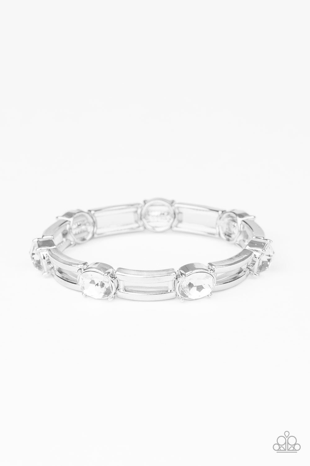 Paparazzi FLASH or Credit? - White Bracelet - Pusher P
