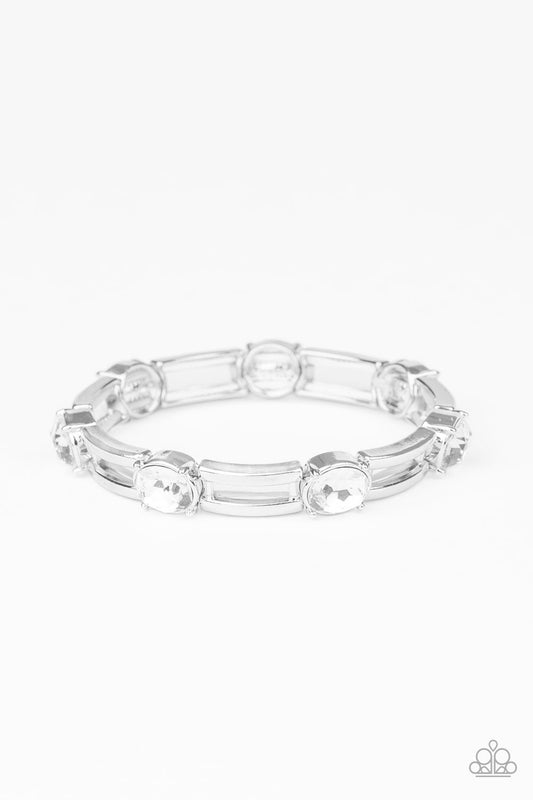 Paparazzi FLASH or Credit? - White Bracelet - Pusher P