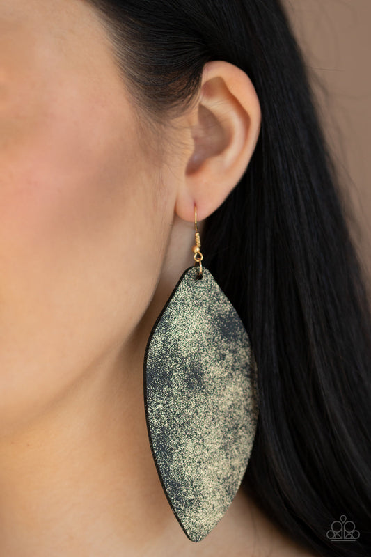 Paparazzi Serenely Smattered - Black/Gold - Pusher P