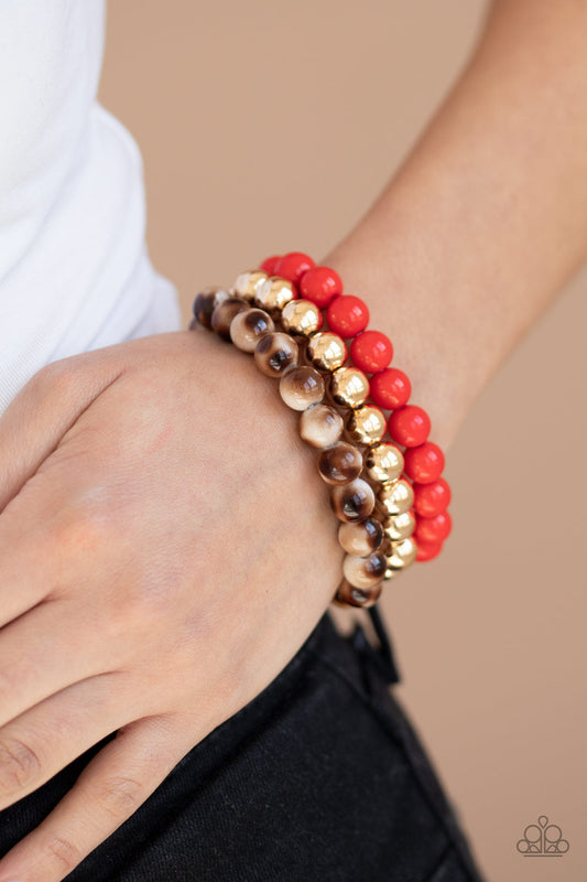 Paparazzi Courageously Couture - Red - Pusher P