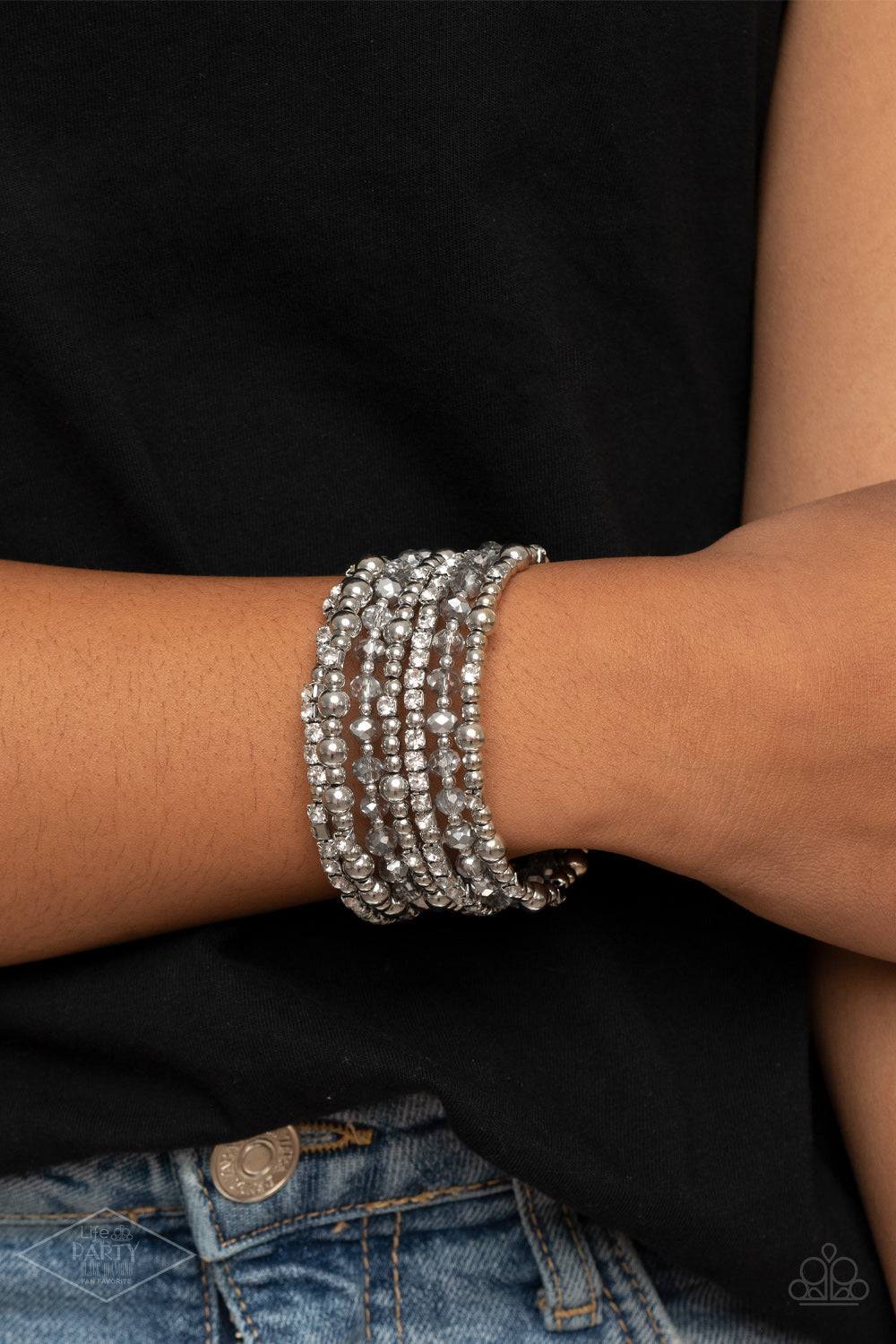 Paparazzi ICE Knowing You - Silver Bracelet - Pusher P