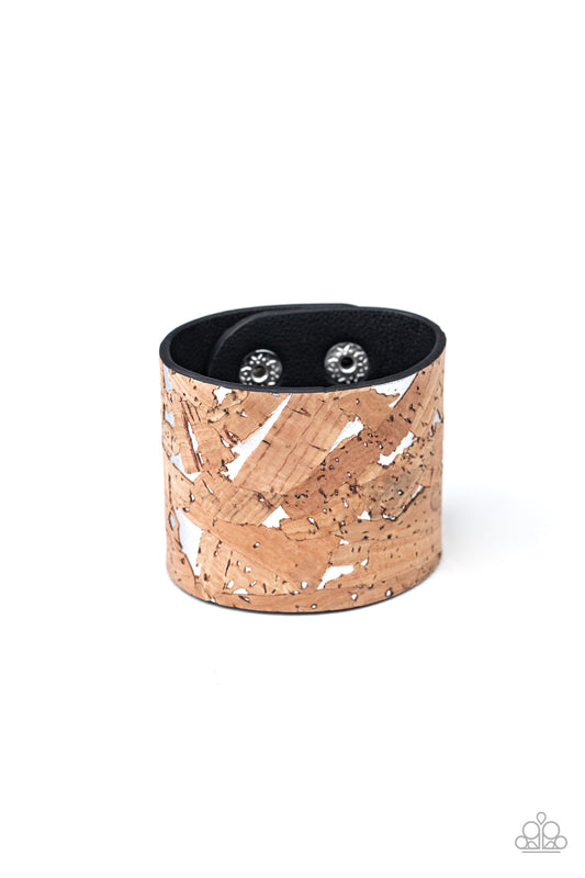 Paparazzi Cork Congo - Silver Bracelet - Pusher P