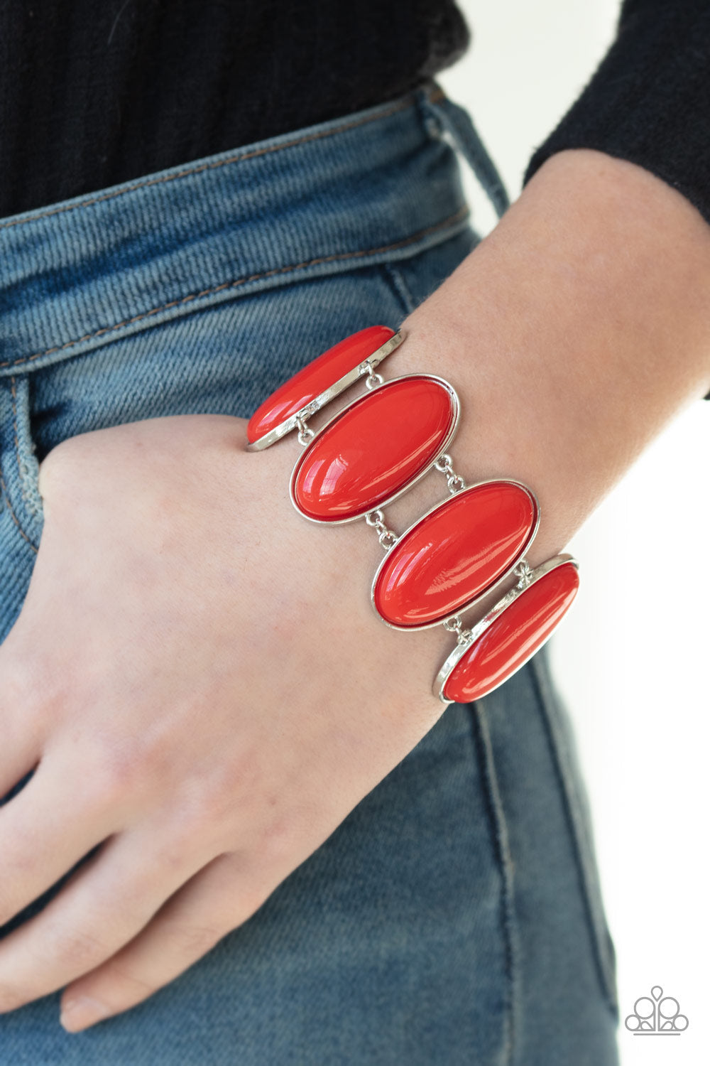 Paparazzi: Power Pop - Red Bracelet - Pusher P