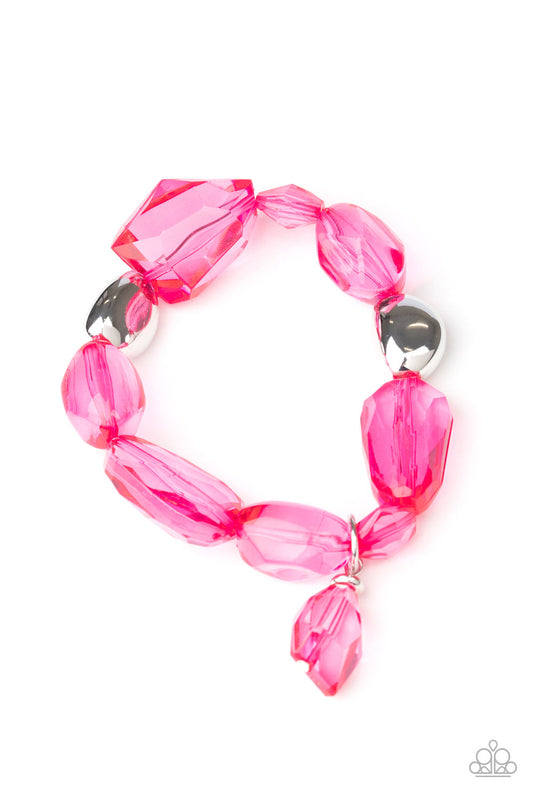 Paparazzi Gemstone Glamour - Pink Bead Bracelets - Pusher P