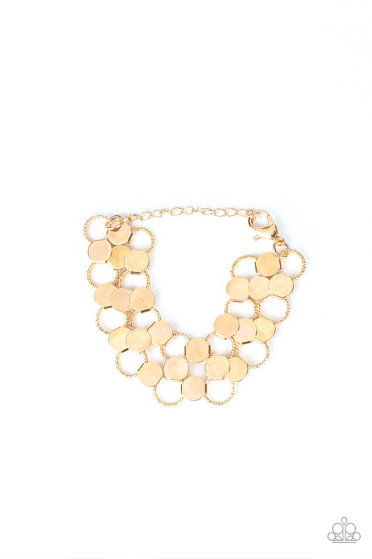 Paparazzi Cast a Wider Net - Gold Bracelet - Pusher P