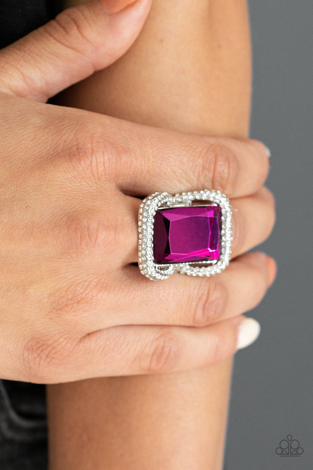 Paparazzi Deluxe Decadence - Pink Ring - Pusher P