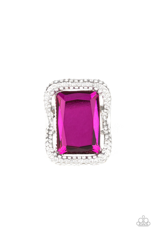 Paparazzi Deluxe Decadence - Pink Ring - Pusher P