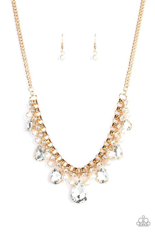 Paparazzi Knockout Queen - Gold Necklace - Pusher P