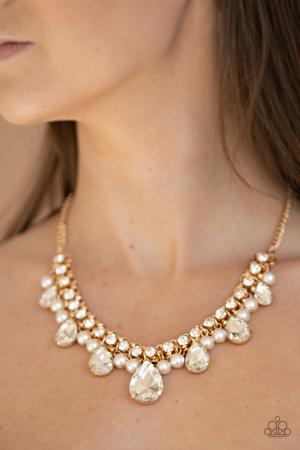Paparazzi Knockout Queen - Gold Necklace - Pusher P