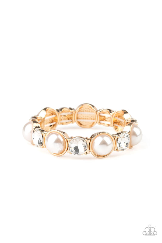 Paparazzi Elegant Entertainment - Gold Bracelet - Pusher P