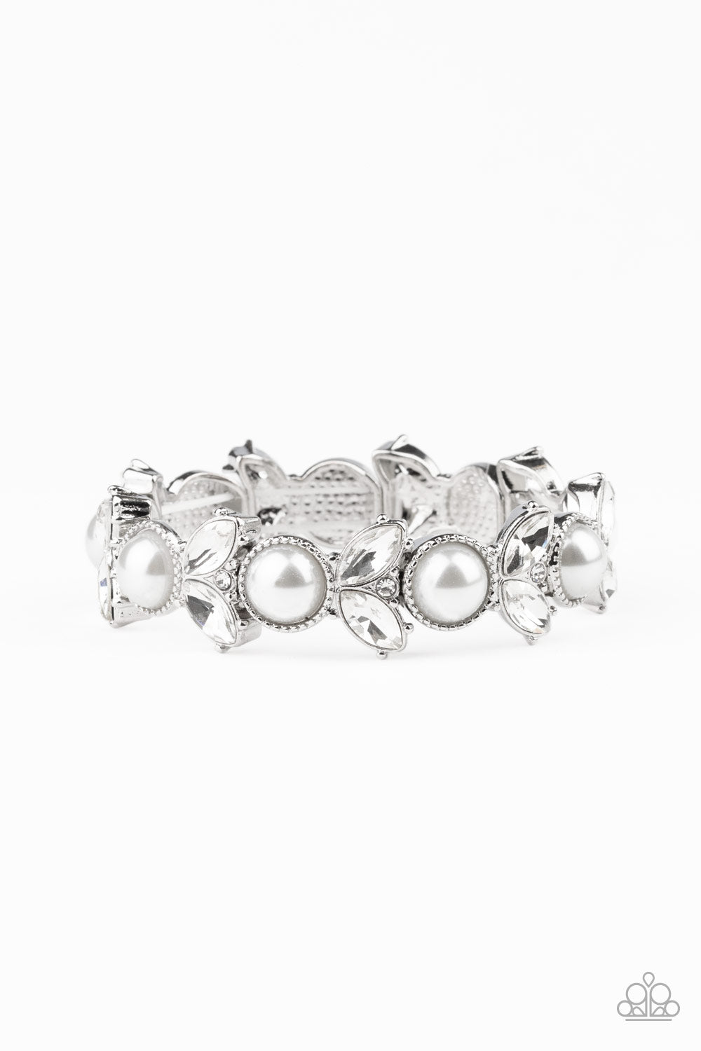 Paparazzi Opulent Oasis - White Bracelet - Pusher P