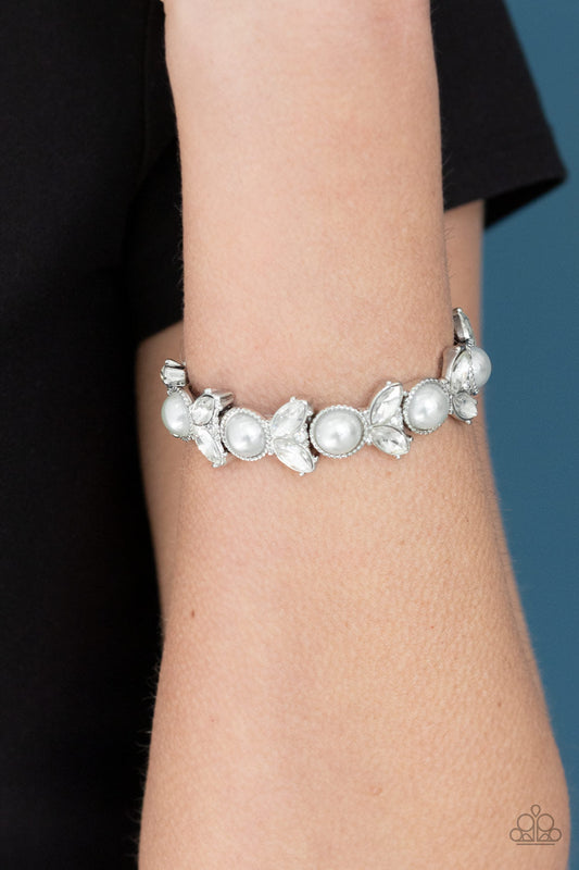 Paparazzi Opulent Oasis - White Bracelet - Pusher P