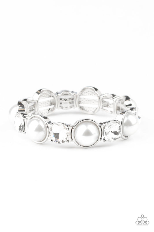 Paparazzi Elegant Entertainment - White Bracelet - Pusher P