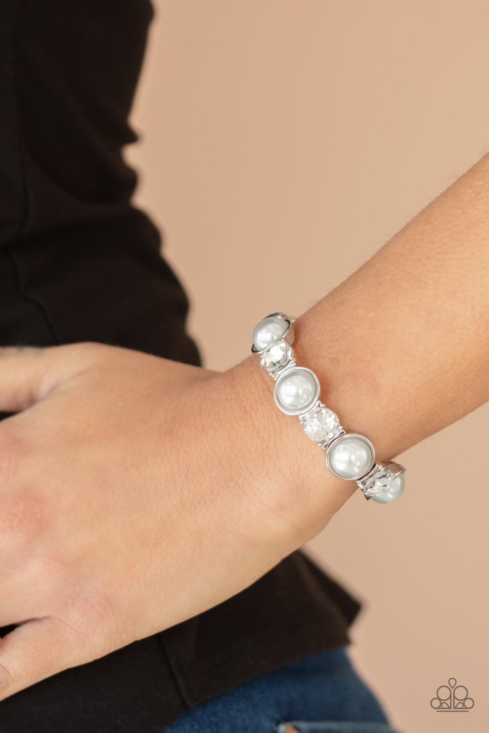 Paparazzi Elegant Entertainment - White Bracelet - Pusher P