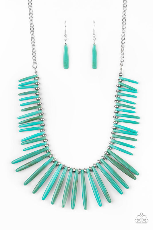 Paparazzi Out Of My Element Blue Necklace July 2020 Life of The Party
