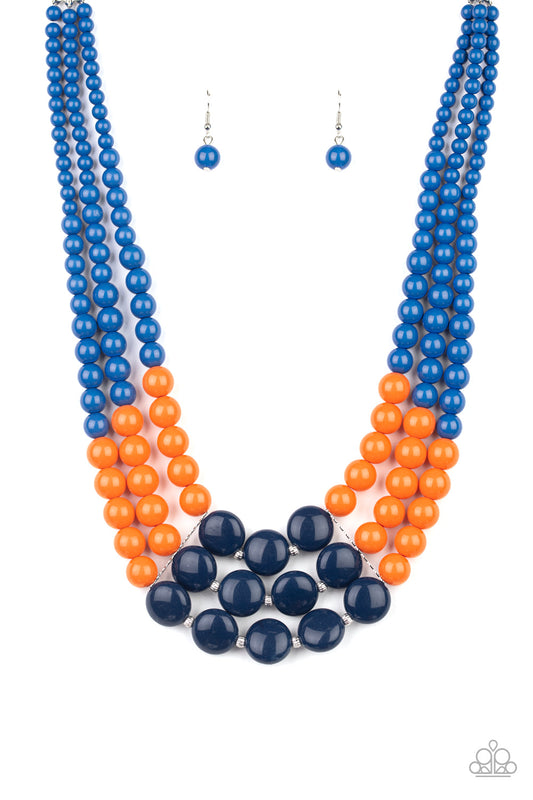 Paparazzi Beach Bauble - Blue Necklace - Pusher P