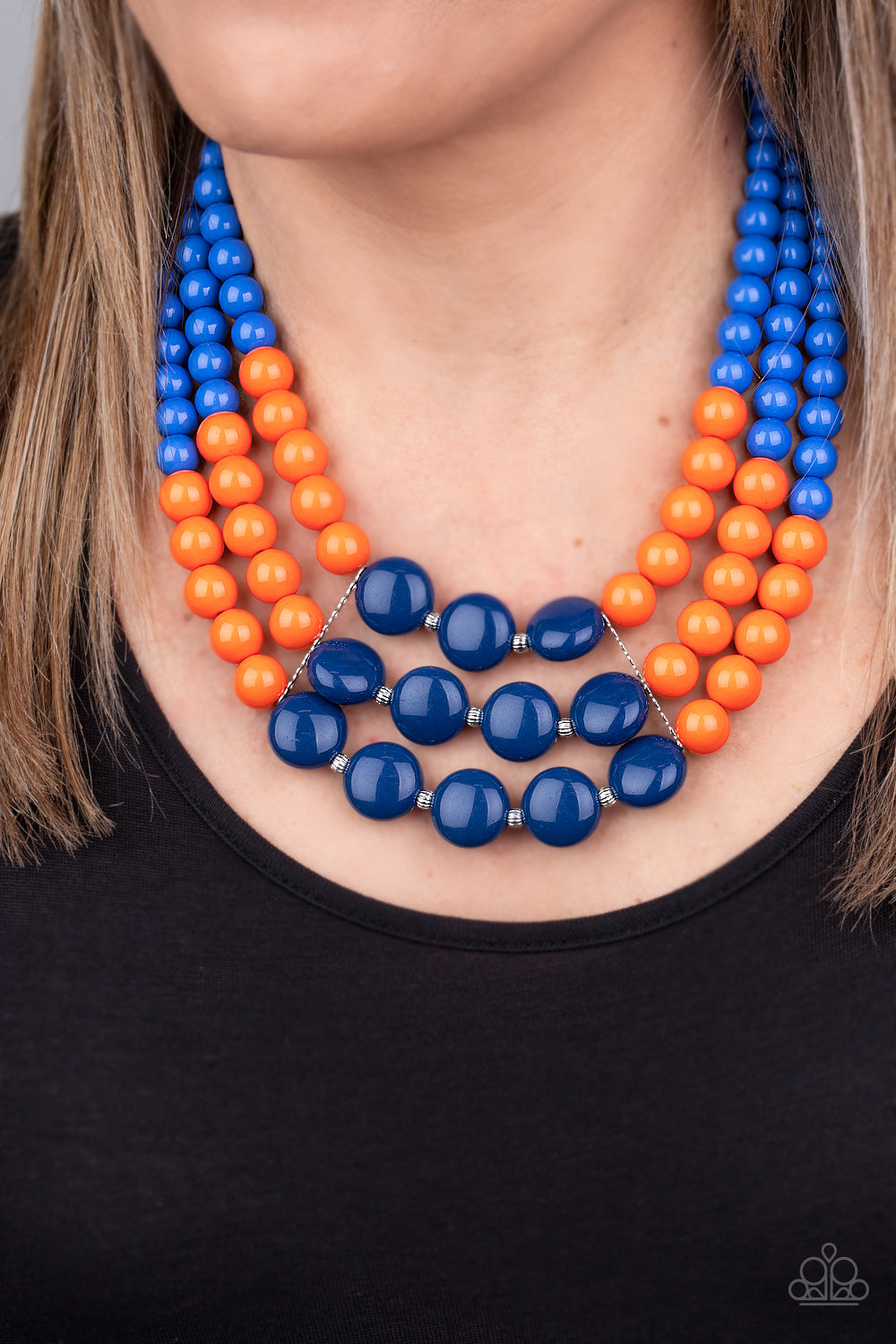 Paparazzi Beach Bauble - Blue Necklace - Pusher P