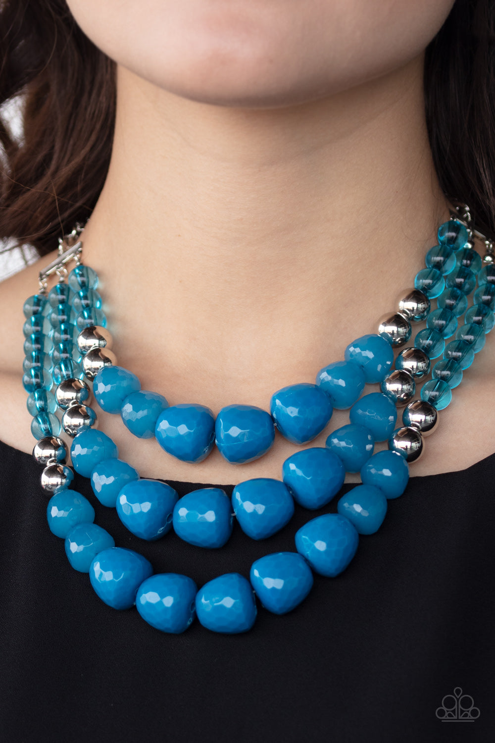 Paparazzi Forbidden Fruit - Blue Necklace - Pusher P