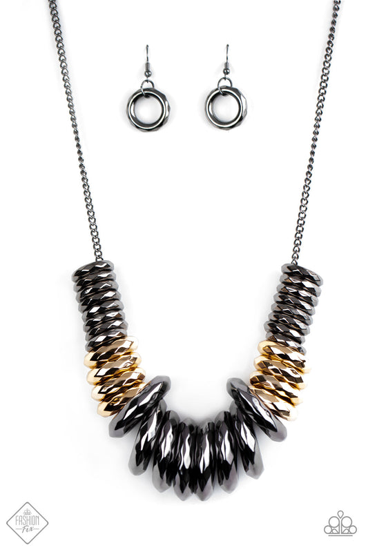 Paparazzi Haute Hardware - Multi July's Fashion Fix Necklace - Pusher P
