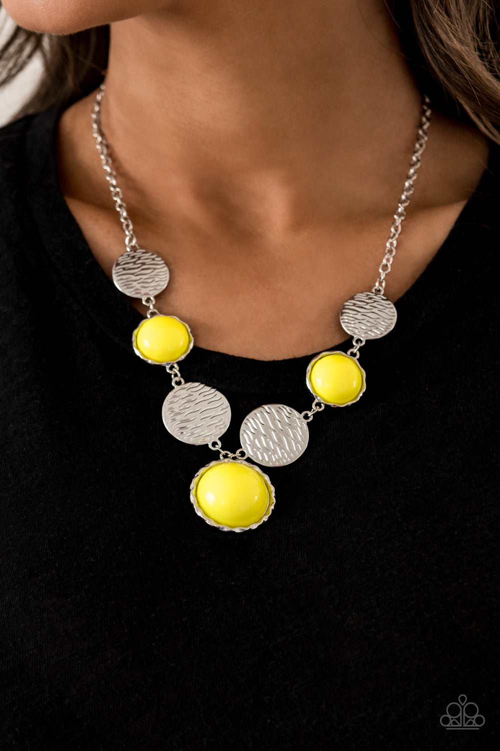 Paparazzi Bohemian Bombshell - Yellow Necklace - Pusher P
