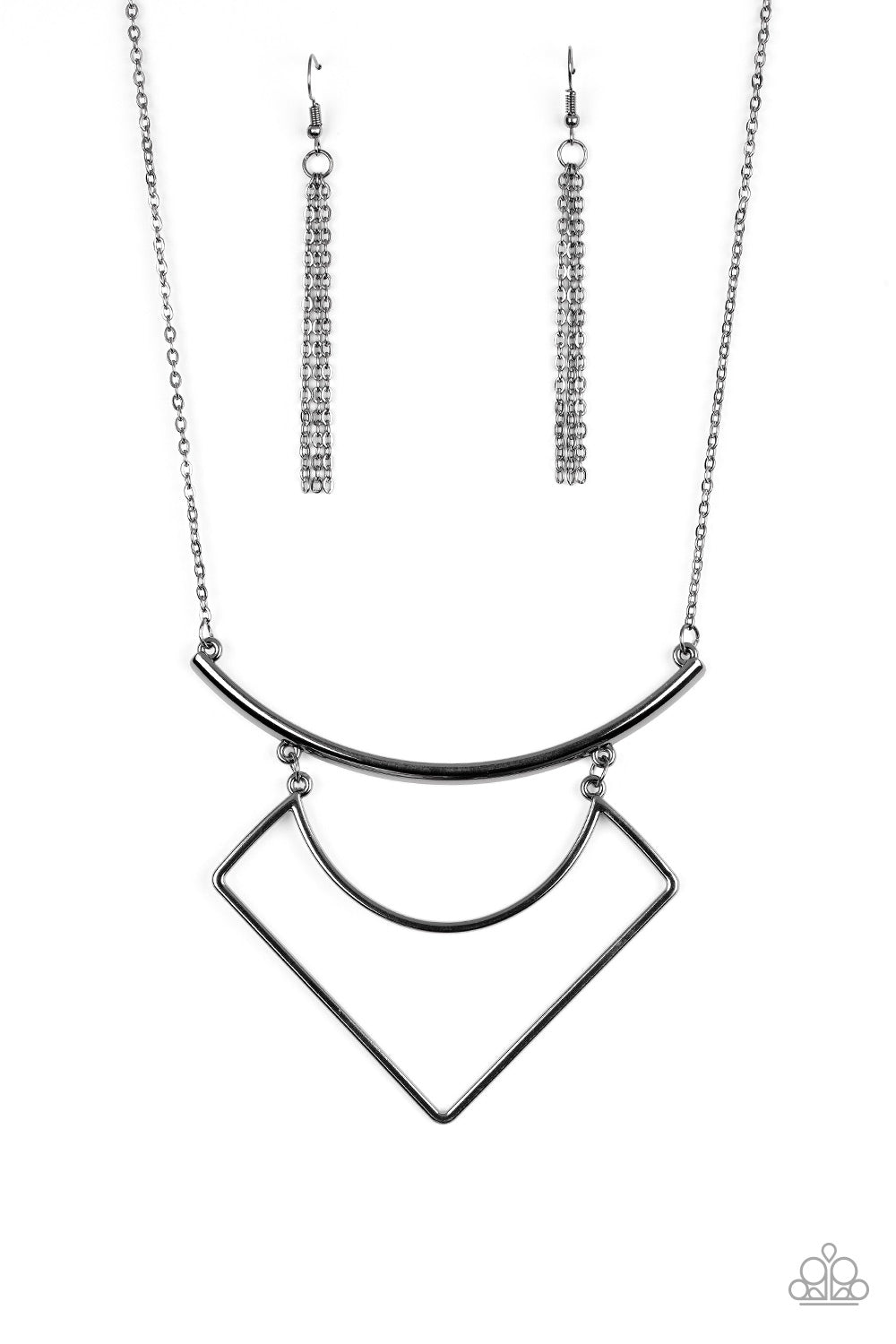 Paparazzi Egyptian Edge - Black Necklace - Pusher P