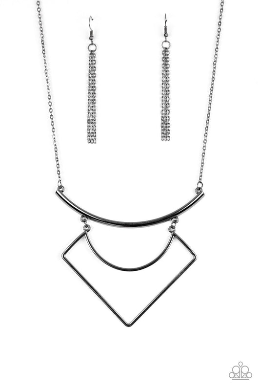 Paparazzi Egyptian Edge - Black Necklace