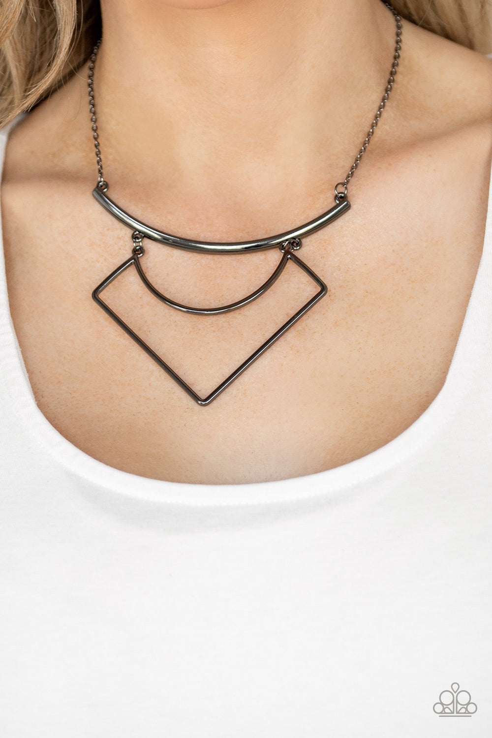 Paparazzi Egyptian Edge - Black Necklace - Pusher P