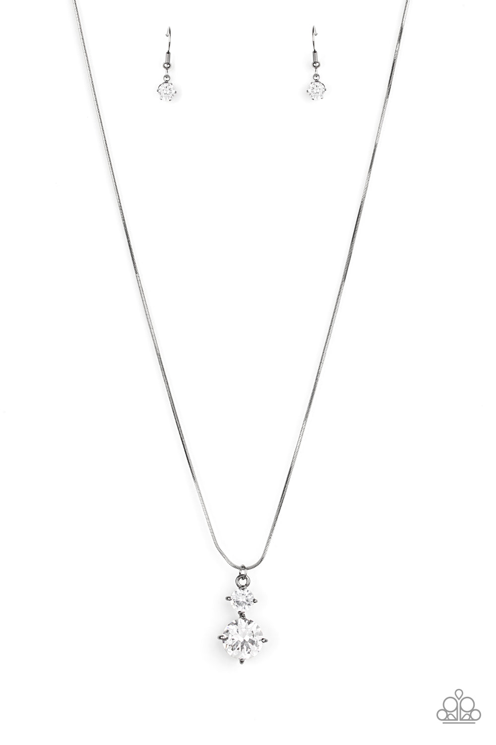 Paparazzi Top Dollar Diva Necklace - February 2021 Life Of The Party Exclusive - Pusher P