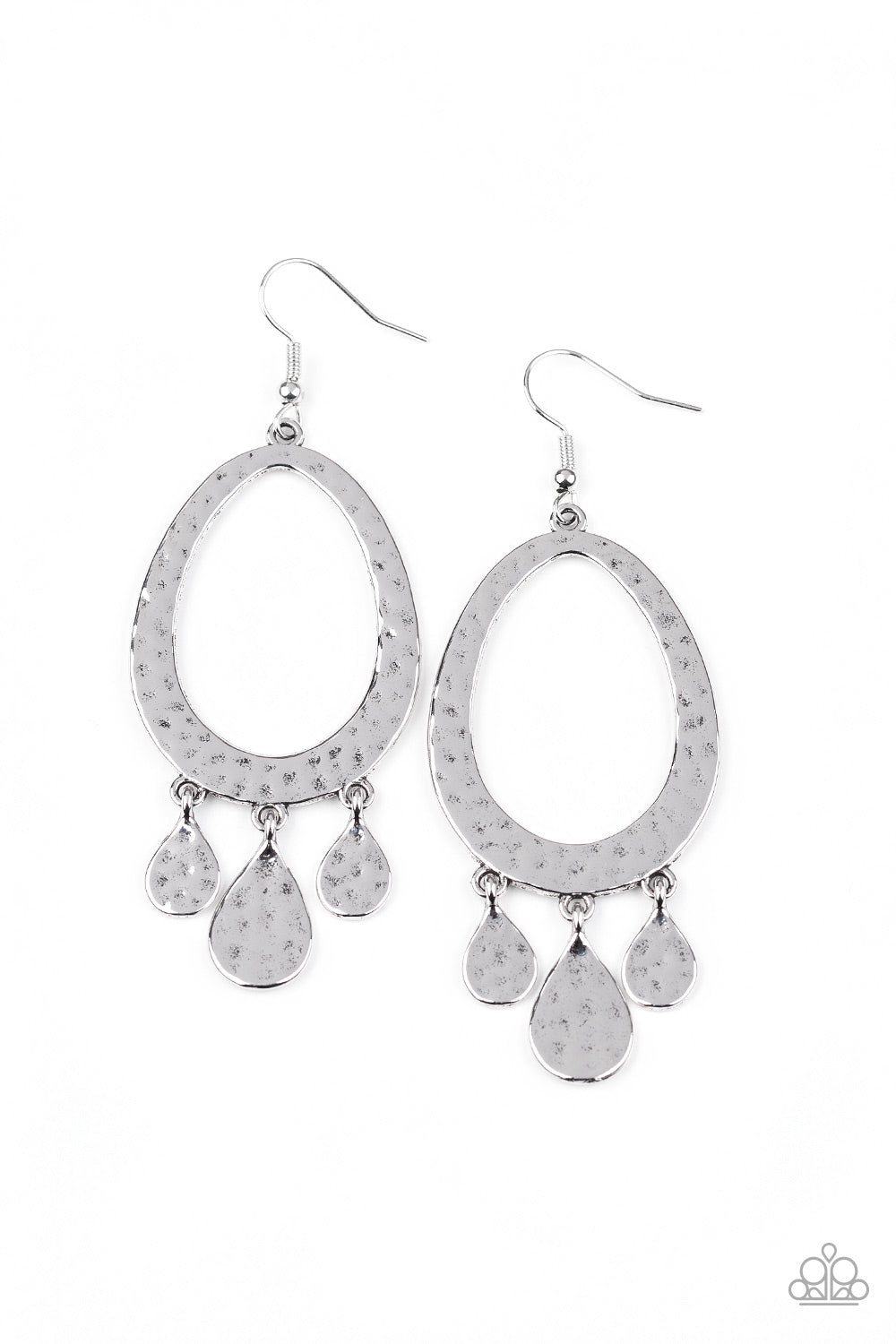 Paparazzi Taboo Trinket - Silver Earrings - Pusher P