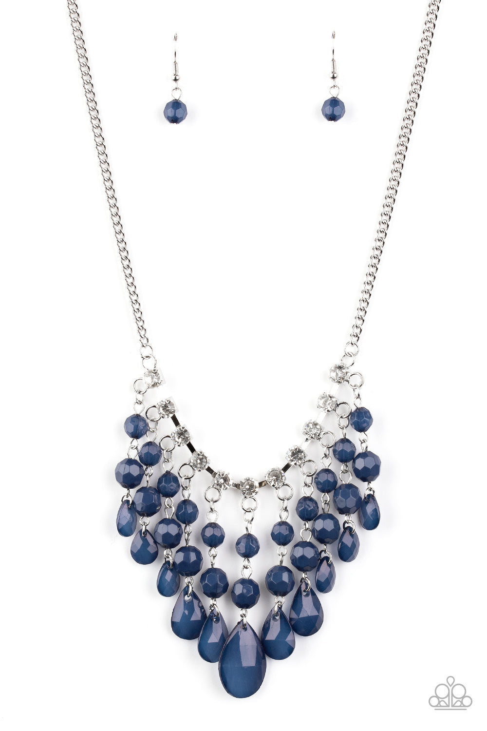 Paparazzi Social Network - Blue Necklace - Pusher P