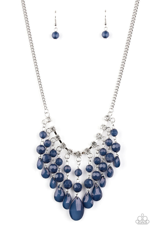 Paparazzi Social Network - Blue Necklace - Pusher P